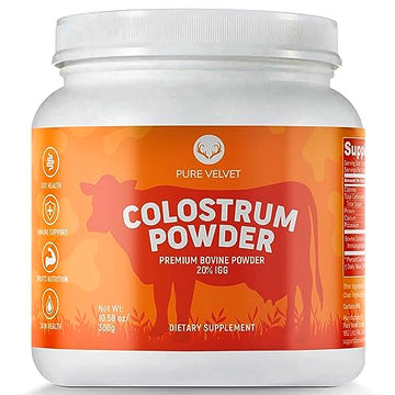 Pure Velvet Colostrum Powder for Gut Health, Bloating, Hair Growth, Immune Support Pure Velvet buy supplements canada