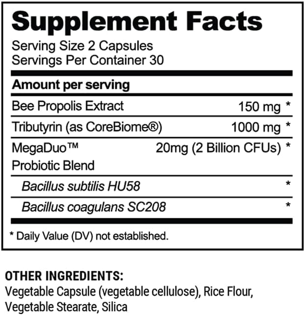 Beekeeper's Naturals Complete Gut Health, 3-in-1 Prebiotic, Postbiotic, Probiotics for Digestive Health & Bloating Relief for Women & Men, Propolis Powered, Gluten-Free Vegan Capsules, 28ct Beekeeper's Naturals buy supplements canada
