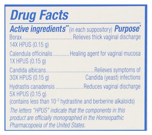 Boiron YeastCalm Homeopathic Suppositories for Yeast Infections, Burning, Discharge Boiron buy supplements canada
