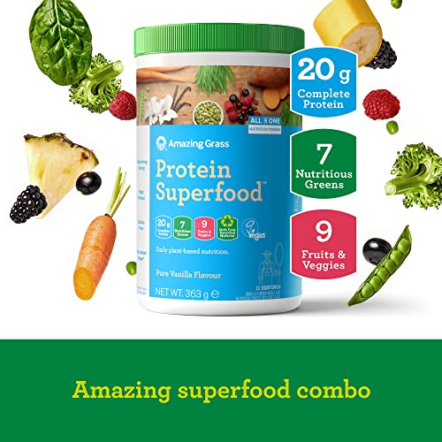 Amazing Grass Protein Superfood, Organic Vegan Protein Powder with Fruit and Vegetables Amazing Grass buy supplements canada