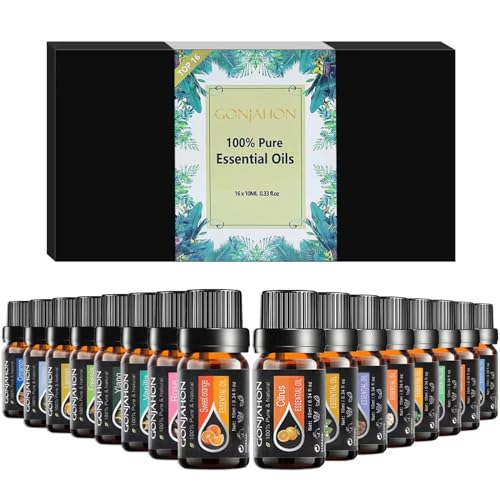 KMSCO Essential Oils Set -Top 16(0.33Fl Oz) Organic Plant Natural Fragrance Scents Blends Oil KMSCO buy supplements canada