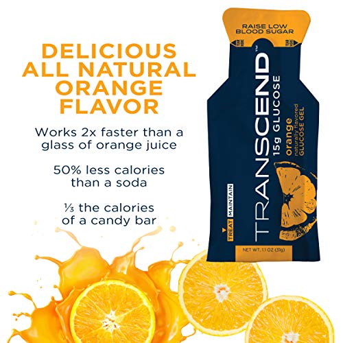 Transcend Glucose Gel Packs - Orange, 30 Pack (1.1oz each) - FSA/HSA Transcend buy supplements canada
