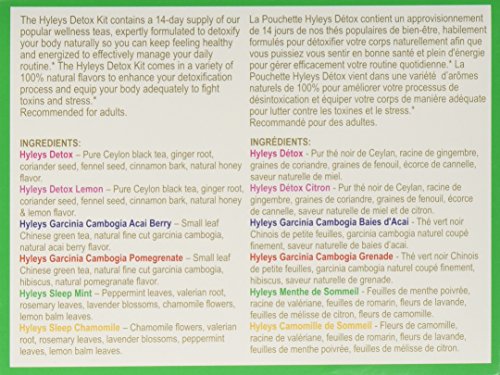 Hyleys Detox Tea 14 Days Kit - 42 Tea Bags - Herbal Supplement - Mother's Mother's Day HYLEYS buy supplements canada