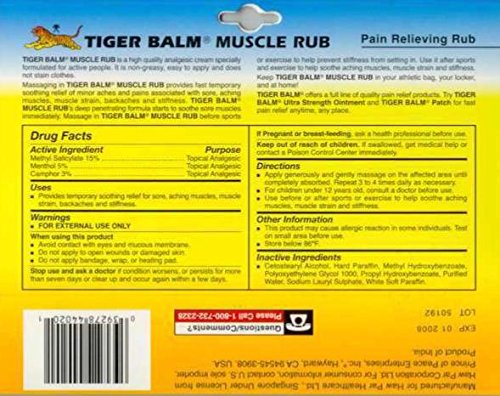 Prince of Peace Tiger Balm Muscle Rub Prince Of Peace buy supplements canada