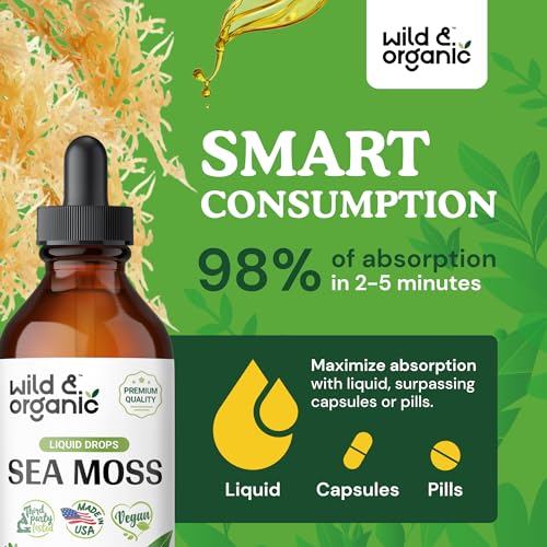 Sea Moss - Organic Sea Moss Liquid Drops - Irish Sea Moss Supplement - Seamoss Wild & Organic buy supplements canada