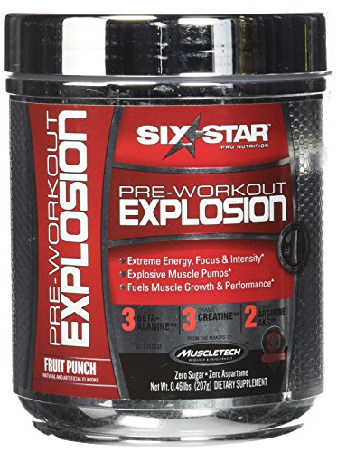 Six Star Pre-Workout Explosion, Fruit Punch, 0.45 Pound Six Star buy supplements canada