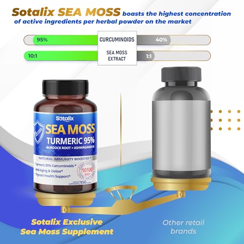 Sotalix Sea Moss Capsule 10100mg with Ashwagandha, Burdock Root, Bladderwrack SOTALIX SUPPLEMENT buy supplements canada