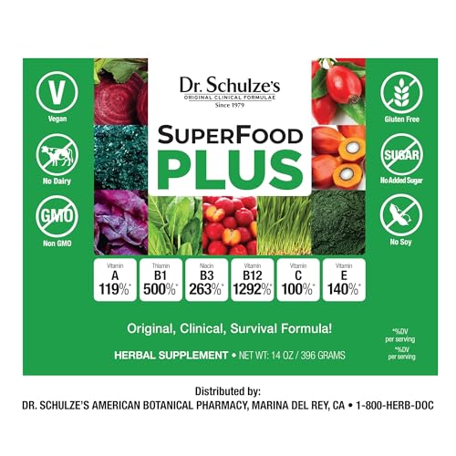 Dr. Schulze’s | SuperFood Plus | Vitamin & Mineral Herbal Concentrate | Dietary Supplement Dr. Schulze's buy supplements canada