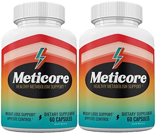 (Official) 2 Pack Meticore Weight Management Pills, Energy Support, 120 Capsules Gold Nutra buy supplements canada