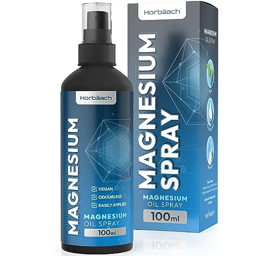 Magnesium Spray for Restless Legs, Muscles, Sleep | 100ml | Magnesium Chloride Oil Horbäach buy supplements canada