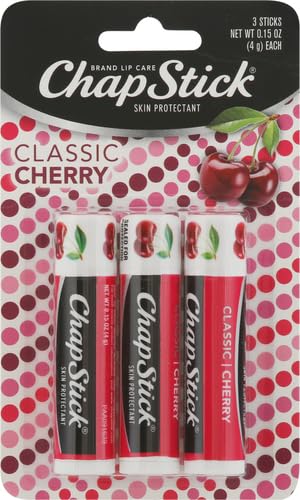 ChapStick Classic Skin Protectant Flavored Lip Balm Tube, Cherry Flavor, 0.15 Ounce (Pack of 3) ChapStick buy supplements canada