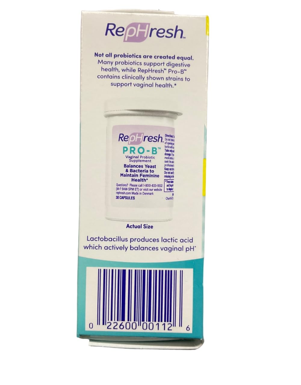 RepHresh Pro-B Probiotic Feminine Supplement FamilyValue 3Pack (30Count) My Store buy supplements canada