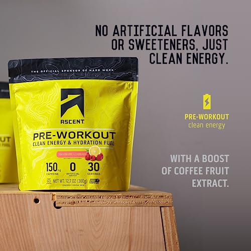 Ascent Pre Workout Powder - Preworkout for Men & Women with No Artificial Ingredients Ascent buy supplements canada