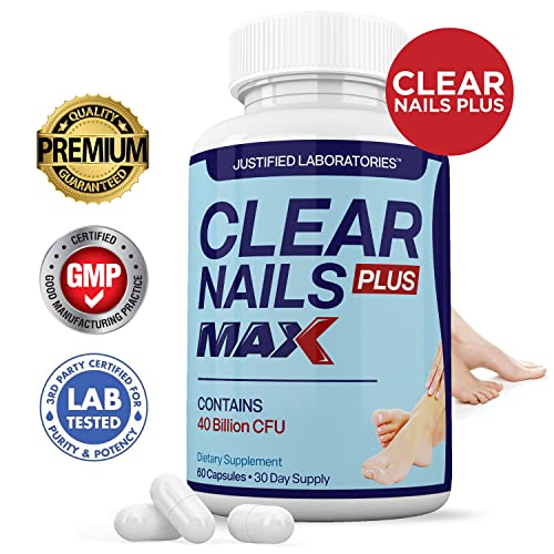 Justified Laboratories (3 Pack) Clear Nails Plus Max Pills 40 Billion CFU Probiotic 60 Caps Justified Laboratories buy supplements canada