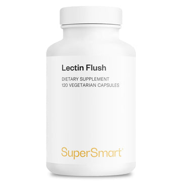 Supersmart - Lectin Flush - Lectin Blocker Shield Supplement - Digestive Support & Detox - Intolerances & Food Allergies - Intestinal Health | Non-GMO & Gluten Free - 120 Vegetarian Capsules Supersmart buy supplements canada
