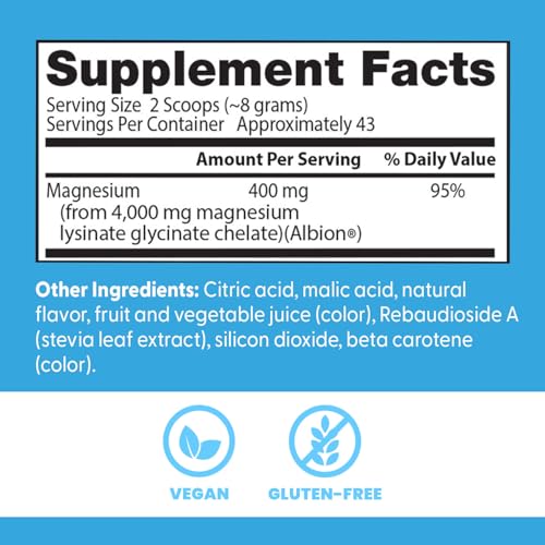 Doctors Best High Absorption Magnesium Powder Lysinate Glycinate 100% Chelated, Muscle Relaxation & Sleep Support, Gluten Free, Vegan, 100% Chelated Net Wt. 12.1 oz (340 Grams), Fruit Punch Flavor Doctor's BEST buy supplements canada
