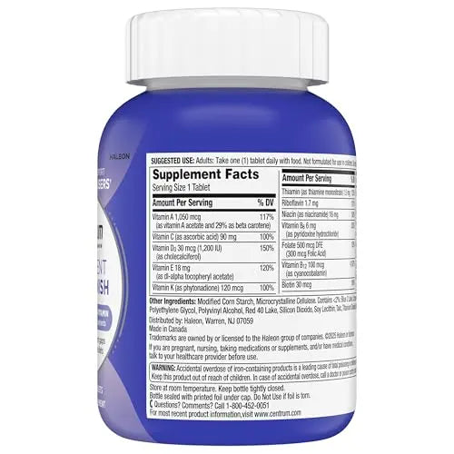 Centrum Nutrient Replenish GLP-1 Nutrition Support Multivitamin for Whole Body Health and Appearance - 180 Tablets, 6 Month Supply Centrum buy supplements canada