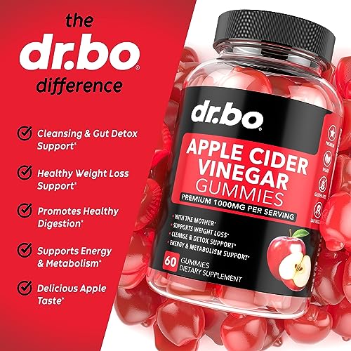 ACV Apple Cider Vinegar Gummies - Natural Support for Advanced Weight DR. BO buy supplements canada