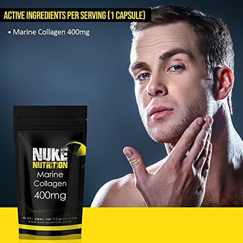 Nuke Nutrition Marine Collagen Capsules - 400mg - 120 Capsules - High Strength Collagen Nuke Nutrition buy supplements canada