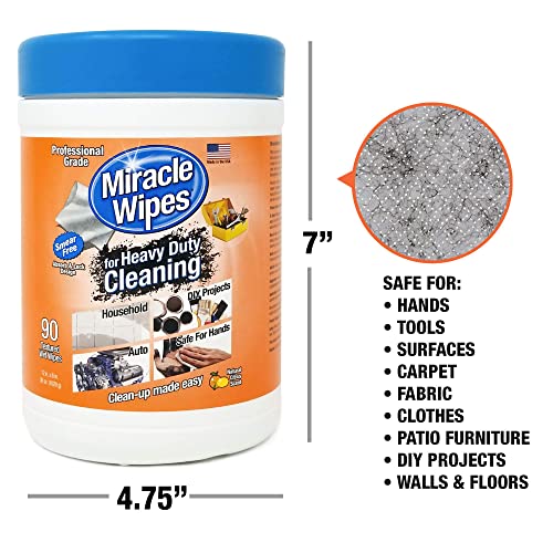 MiracleWipes for Heavy Duty Cleaning (90 Count) - All Purpose Cleaner, Kitchens MiracleWipes buy supplements canada