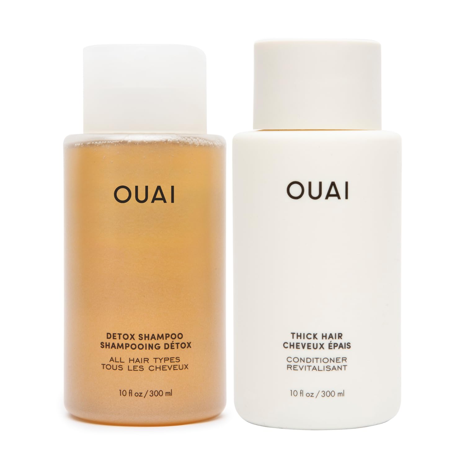 OUAI Detox Shampoo & Thick Hair Conditioner Bundle - Clarifying Shampoo for Build Up, Dirt, Oil, Product and Hard Water & Moisturizing Conditioner for Thick Hair (2 Count) OUAI buy supplements canada