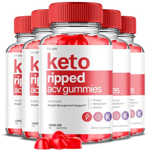 (5 Pack) Keto Ripped ACV Gummies, Keto Ripped ACV Gummies Advanced Weight Loss S.O Labs buy supplements canada