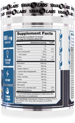Yava Labs PRE Workout Ultimate Pump Formula (Energy Drink) Yava Labs buy supplements canada