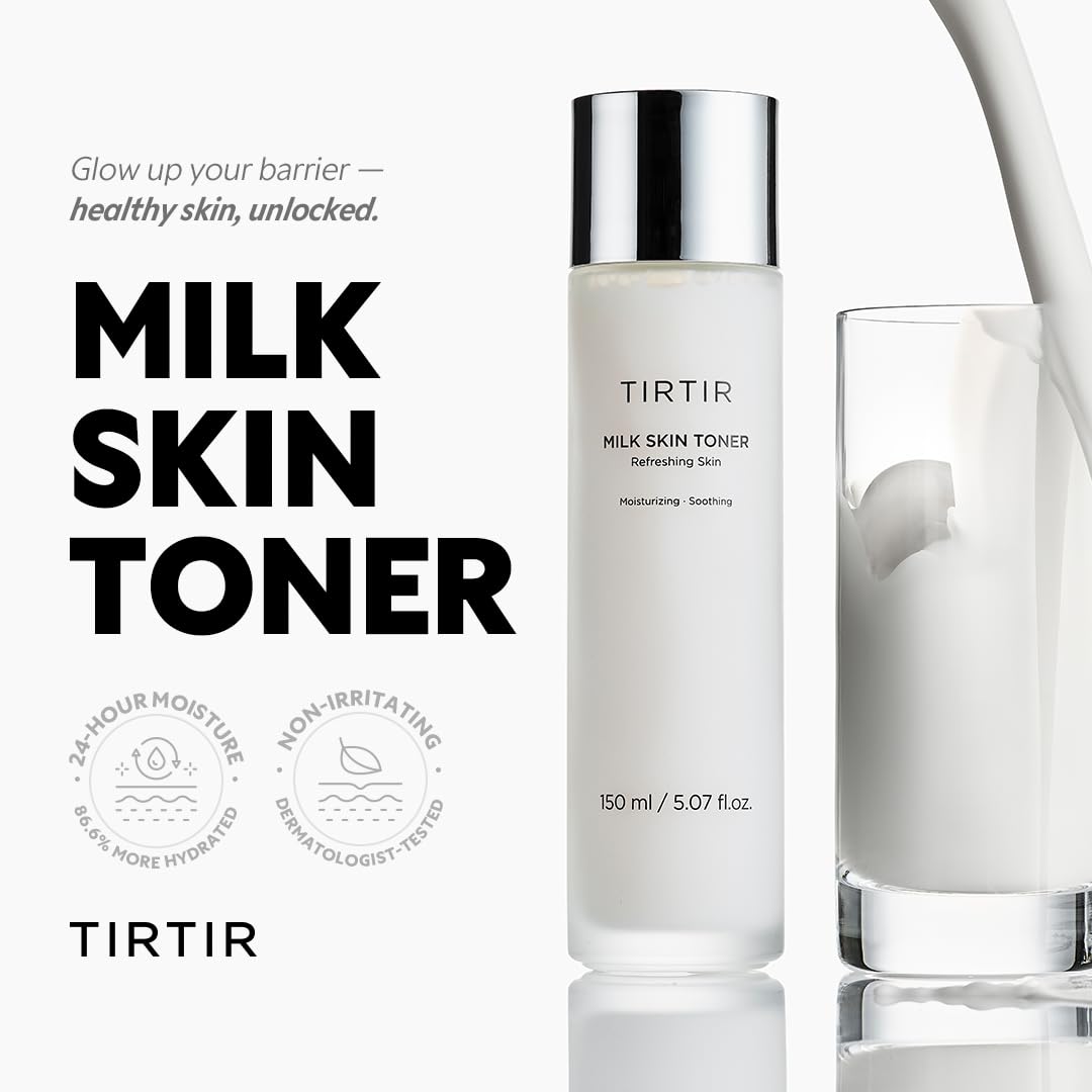 TIRTIR Milk Skin Rice Toner - Deep Moisturizing, Hydrating and Refreshing for face, Niacinamide, Ceramide, Rice Bran Extract TIRTIR buy supplements canada