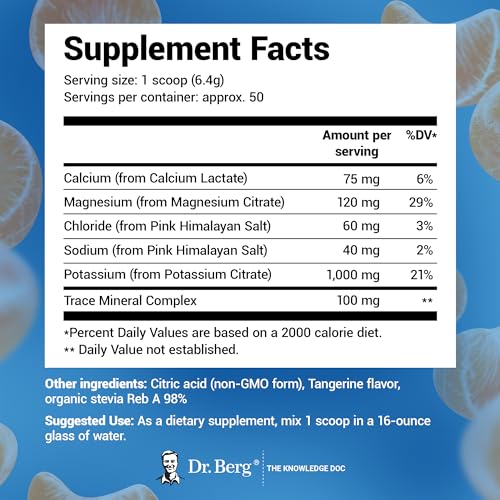 Dr. Berg Hydration Keto Electrolyte Powder - Enhanced w/ 1,000mg of Potassium Dr. Berg Nutritionals buy supplements canada
