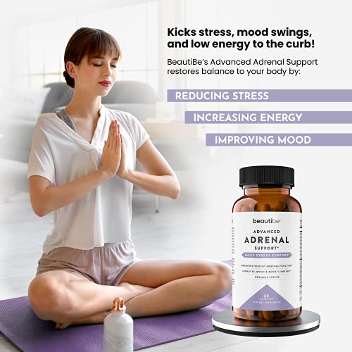 Adrenal Support for Women & Men – Cortisol Manager – Natural Stress Relief Supplement BeautiBe buy supplements canada
