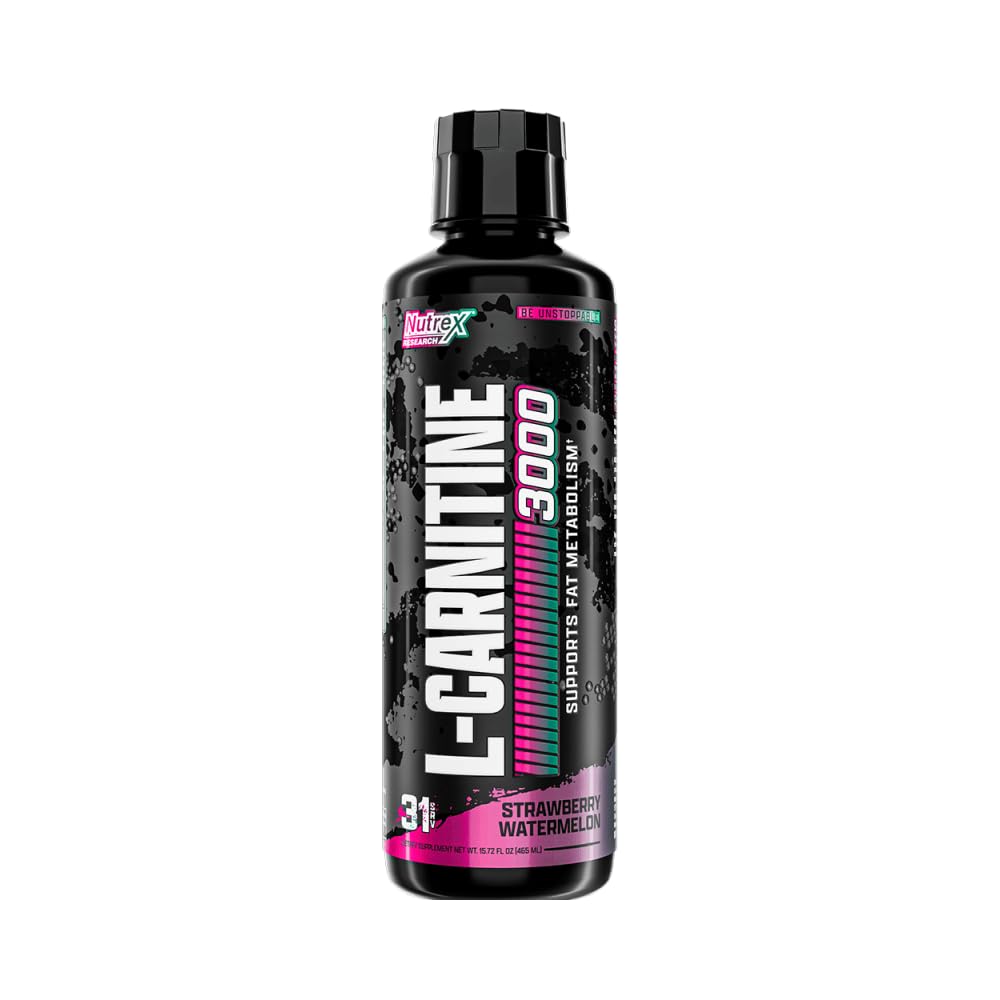Nutrex Research L Carnitine 3000 - Clinically Dosed L-Carnitine Liquid for Energy, Metabolism & Muscle Recovery - Delicious Strawberry Watermelon - No Sugar, No Carbs Nutrex Research buy supplements canada