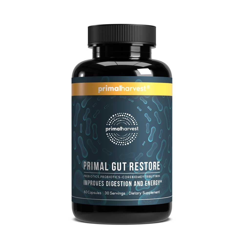 Primal Harvest Restore for Gut Health, Primal Gut Restore w/POSTbiotics, PREbiotics and PRObiotics for Women and Men, 60 CT - Digestion, Colon Cleanse, Primal Harvest buy supplements canada