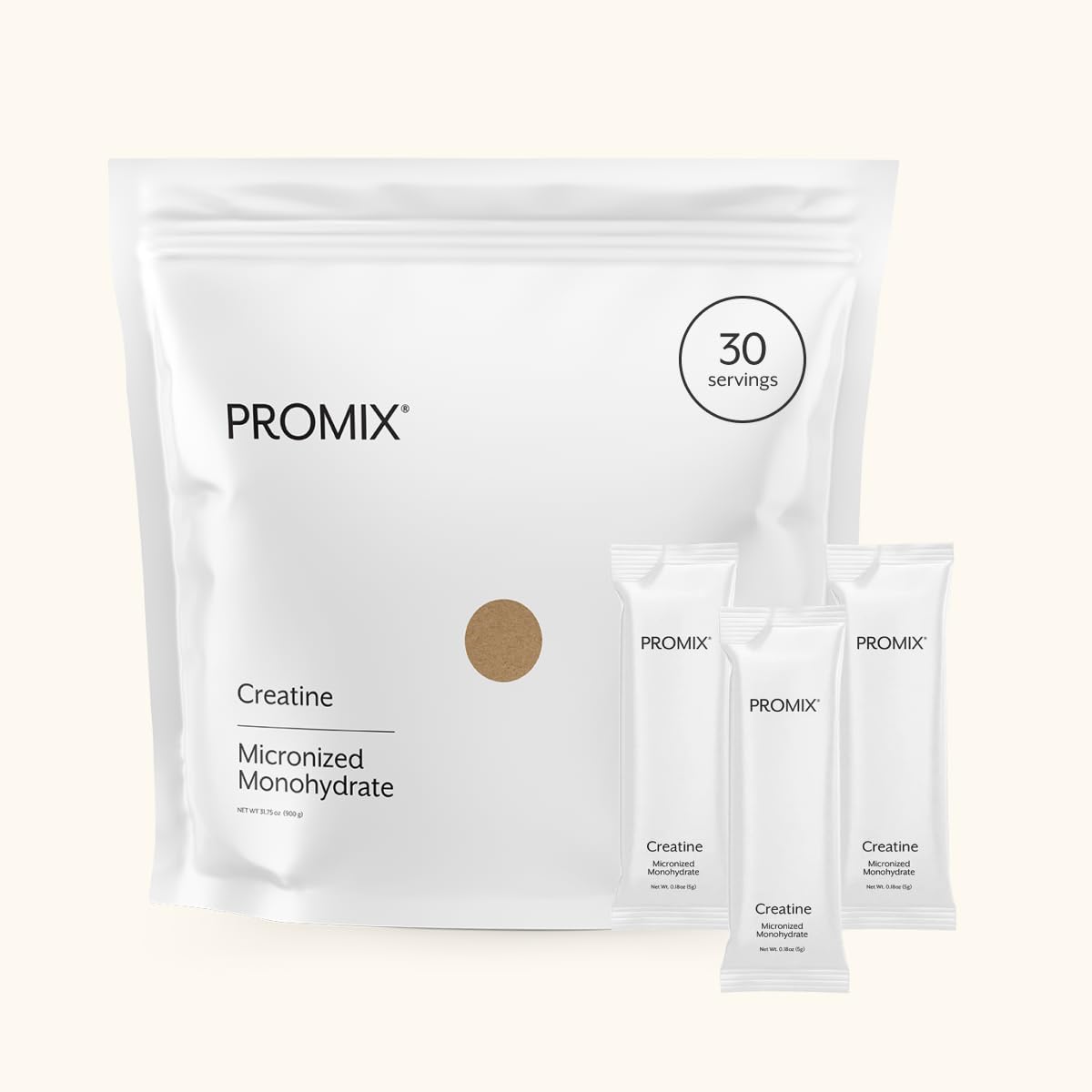 ProMix Nutrition Creatine Monohydrate Travel Packs, 5g of micronized Clean Creatine for Men and Women, Supports Muscle Growth & Recovery, Vegan - 30 Servings ProMix Nutrition buy supplements canada