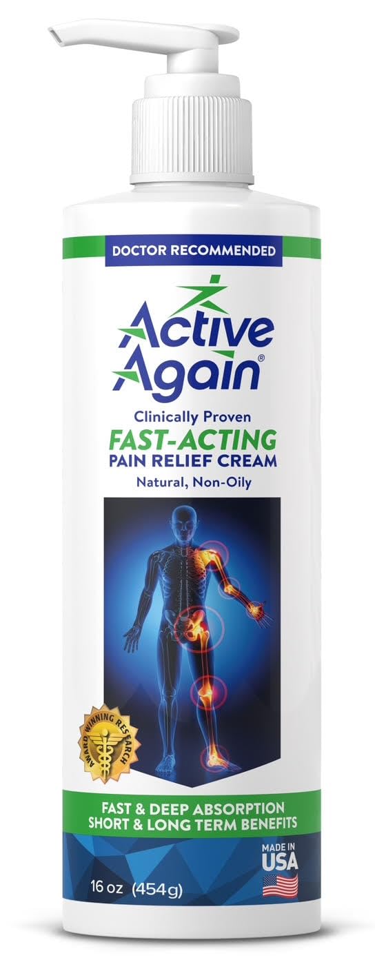 ACTIVE AGAIN Hope Science Cream, 16oz | for Joint Health, Pain Relief, and Mobility, Muscle, Back, Knee, Shoulder | Fast Acting | Made in USA ACTIVE AGAIN buy supplements canada