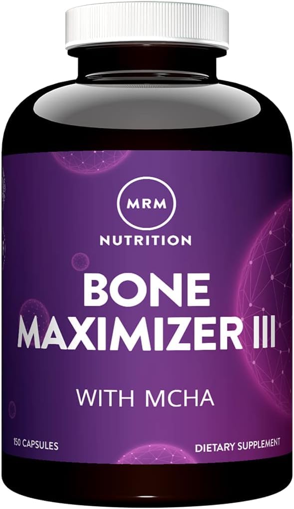 MRM Nutrition Bone Maximizer® III | with MCHA + Vitamin D3 + Vitamin K2 | Bone Health | High Potency | Key Vitamins and Minerals for Bones | 50 Servings MRM buy supplements canada