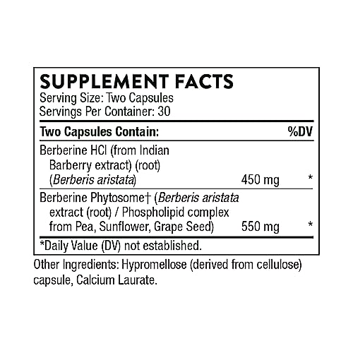 THORNE Berberine - Dual Action Formula with Phytosome Plus Botanical Extract - Support THORNE buy supplements canada