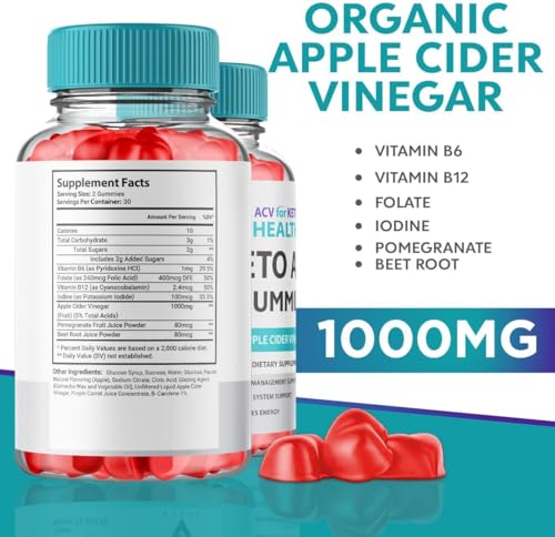 (3 Pack) ACV for Keto Health - Premium Apple Cider Vinegar Gummies – Natural Detox Hidden Elixir buy supplements canada