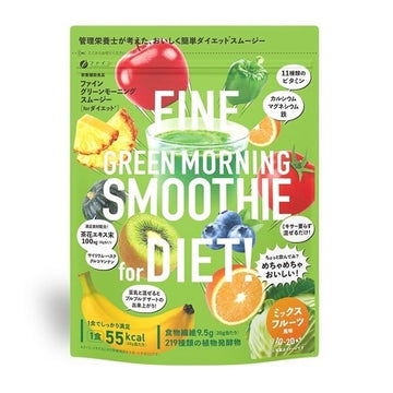 FINE JAPAN Green Morning Smoothie, Superfood powder mix, 11 kinds of vitamins with 9500mg of dietary fiber 200 g (10-20-Day Course) FINE JAPAN buy supplements canada