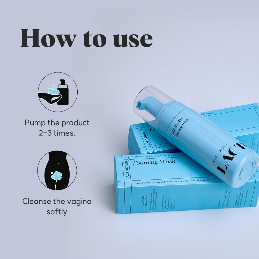 LACTOMEDI Feminine Foaming Wash | Gentle Foam Cleanser for Intimate Hygiene | pH-Balanced Formula LACTOMEDI buy supplements canada