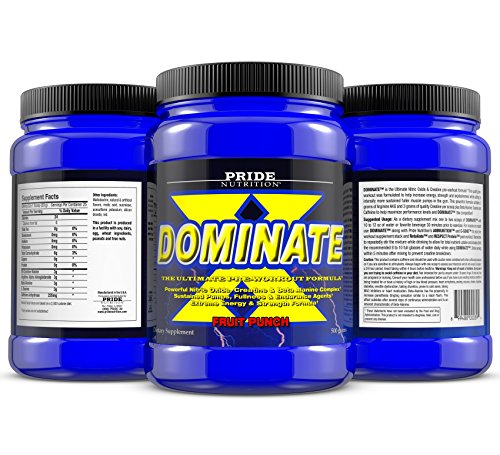 Pride Nutrition Dominate X Pre Workout Supplement - 500g Nitric Oxide & Creatine Pre Pride Nutrition buy supplements canada