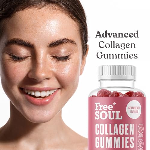 Collagen Gummies, Marine Collagen Supplement with Effective Type 1 Hydrolysed Collagen Peptides Free Soul buy supplements canada