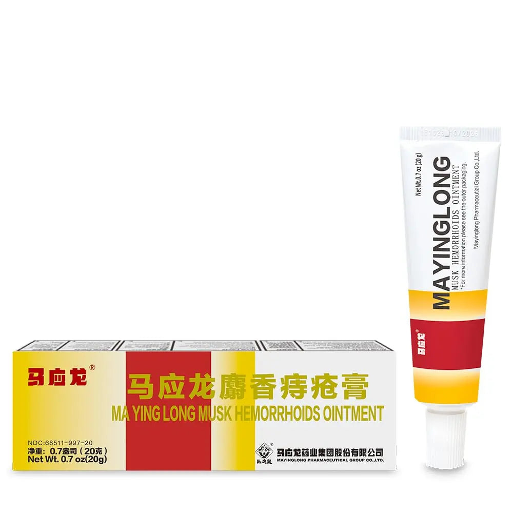 Mayinglong Musk Hemorrhoids Ointment - (20 Grams) Maximum Strength Formula for Hemorrhoidal Fast Relief, Soothes Itching, Burning & Discomfort - Fast-Acting Relief (0.71 oz Tube) Mayinglong buy supplements canada