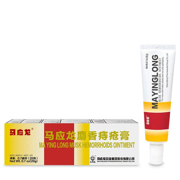 Mayinglong Musk Hemorrhoids Ointment - (20 Grams) Maximum Strength Formula for Hemorrhoidal Fast Relief, Soothes Itching, Burning & Discomfort - Fast-Acting Relief (0.71 oz Tube) Mayinglong buy supplements canada