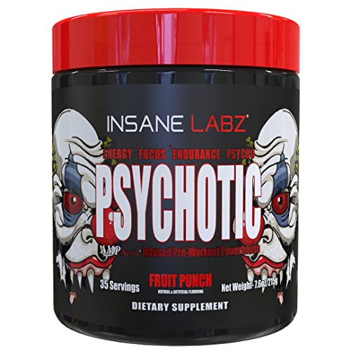 Insane Labz Psychotic, High Stimulant Pre Workout Powder, Extreme Lasting Energy Insane Labz buy supplements canada