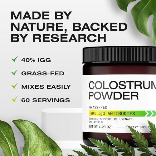 Colostrum Powder - Grass-Fed 40% IgG Colostrum Supplement Powder - Bovine Ascanium buy supplements canada