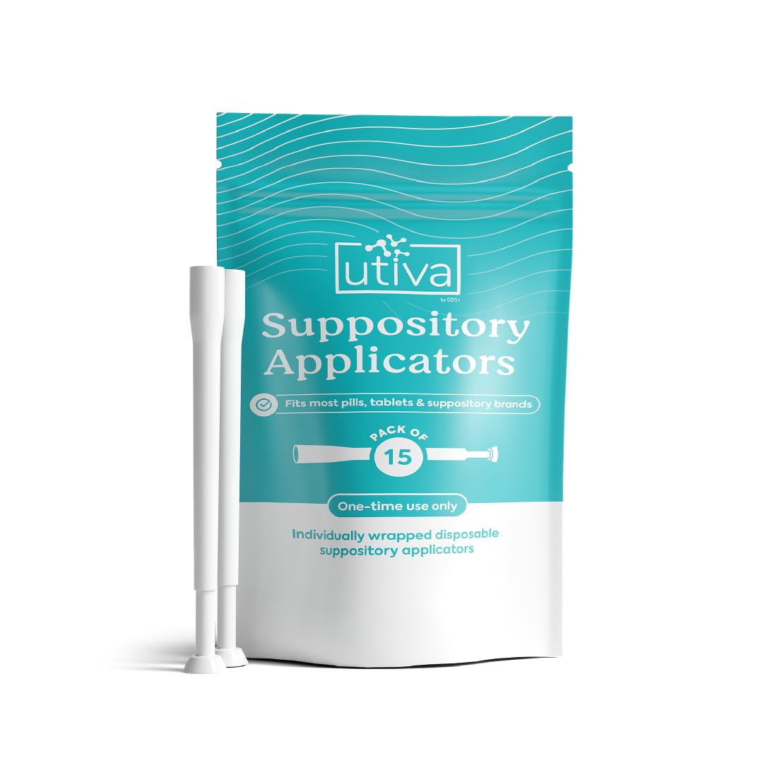 10% Bundle Utiva Boric Acid - 600mg 30-Boric Acid Vaginal Suppositories to Lower pH and Support Vaginal Health + Utiva Suppository Applicators – Hygienic Individually Wrapped 15 Vaginal Applicators Szio+ buy supplements canada