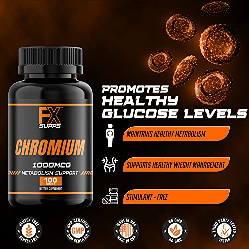 FX Supps Chromium Polynicotinate 1000 mcg (100 Capsules) Weight Management Supplements FXSUPPS buy supplements canada