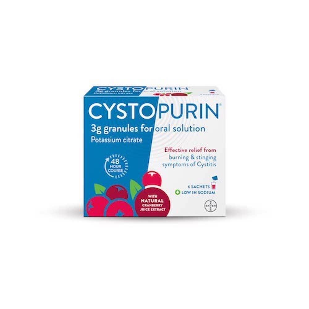 Cystopurin Cystitis Relief, Cranberry Flavour and Low in Sodium, 6 Sachets Cystopurin buy supplements canada